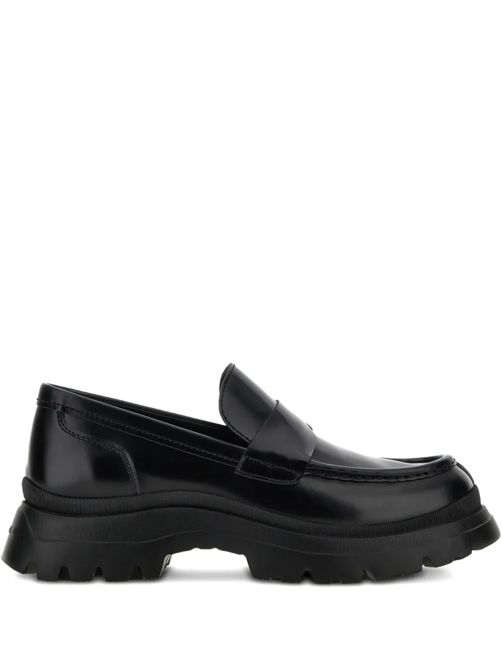 Hogan Loafers met ronde neus Zwart