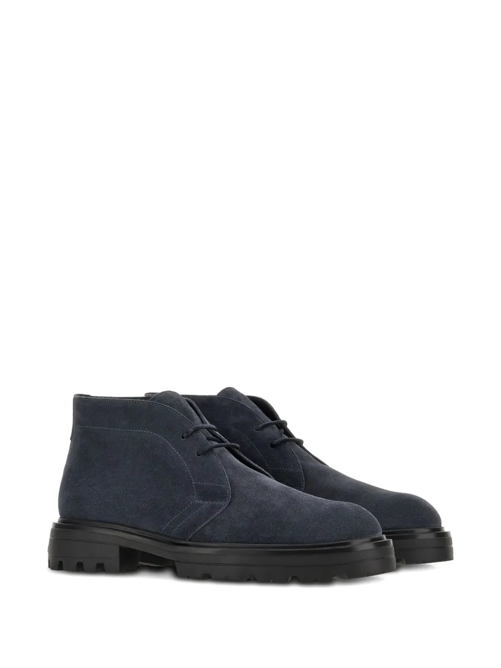 Hogan suede boots Blue