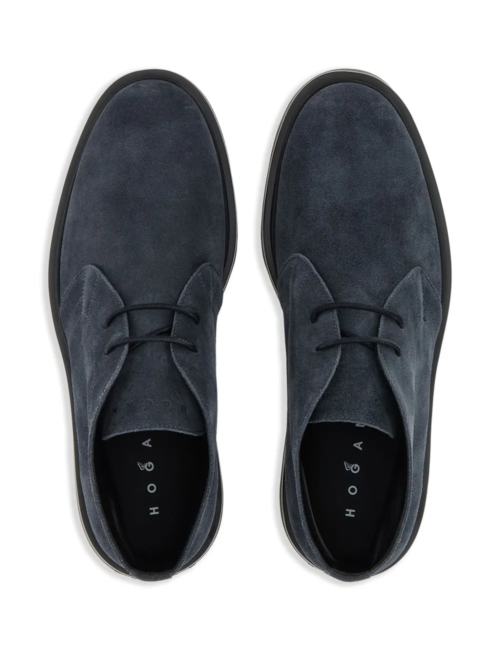 Hogan suede boots Blue