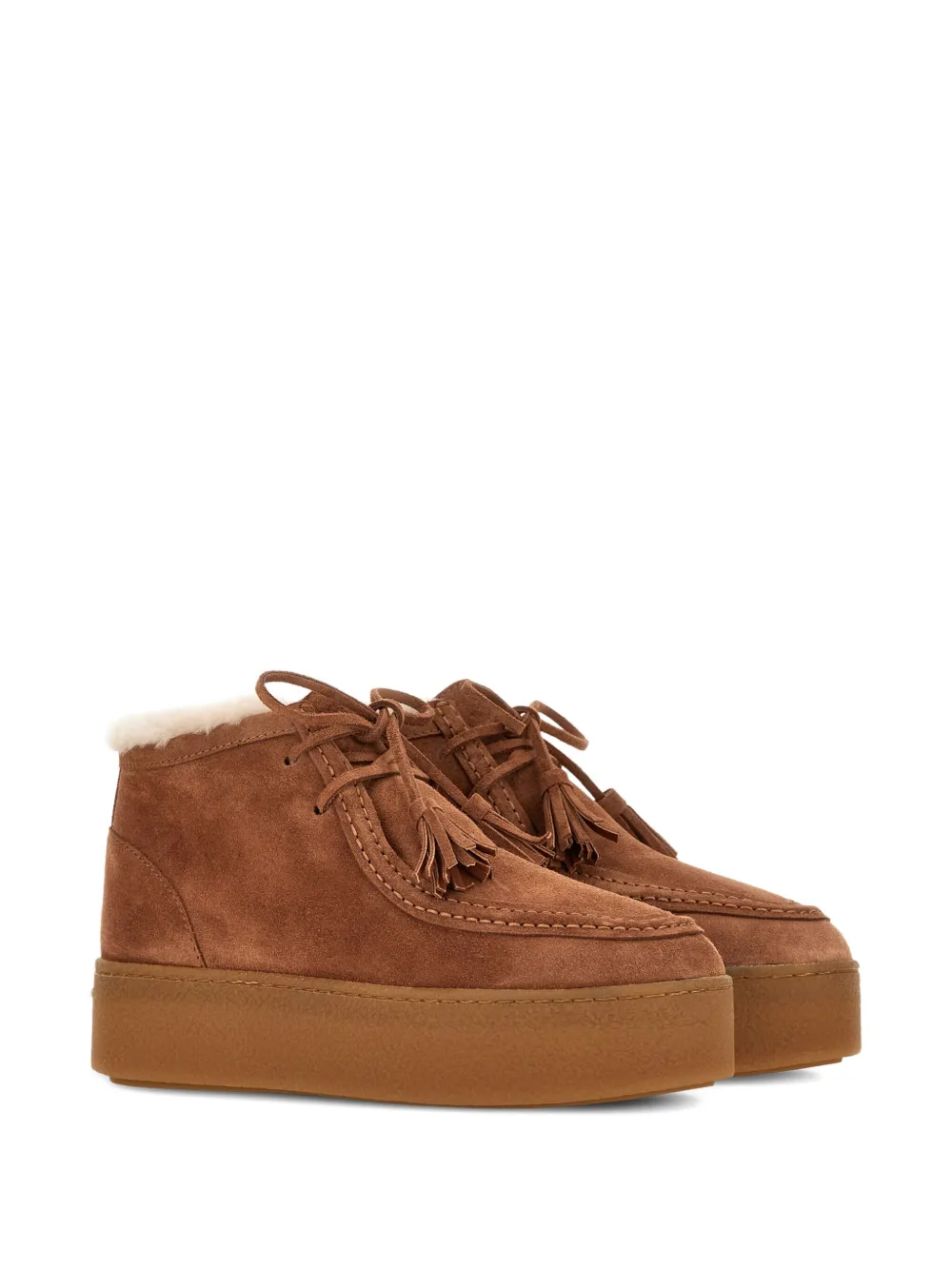 Hogan suede boots Brown