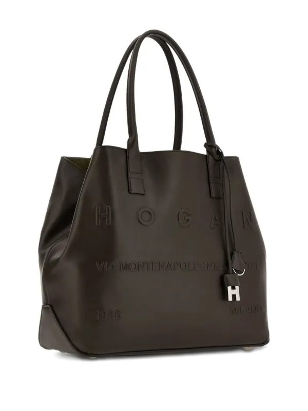Hogan Address Tote Bag Brown FARFETCH JO