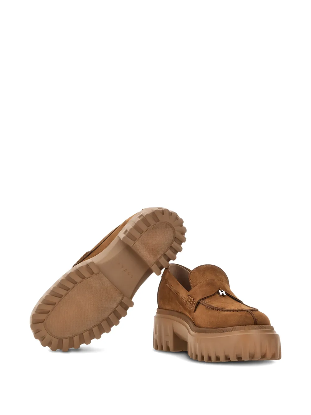 Hogan Suede Loafers In Multi