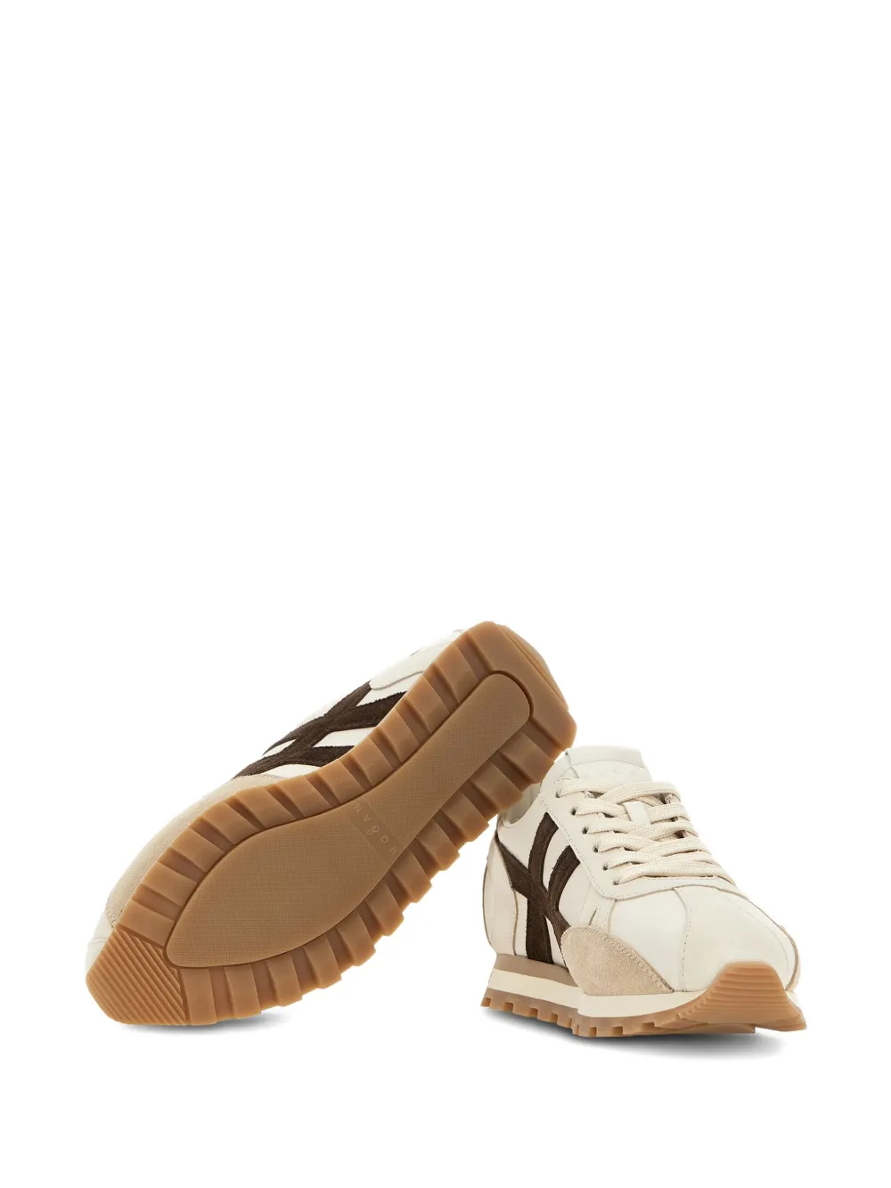 Hogan Leren sneakers Beige