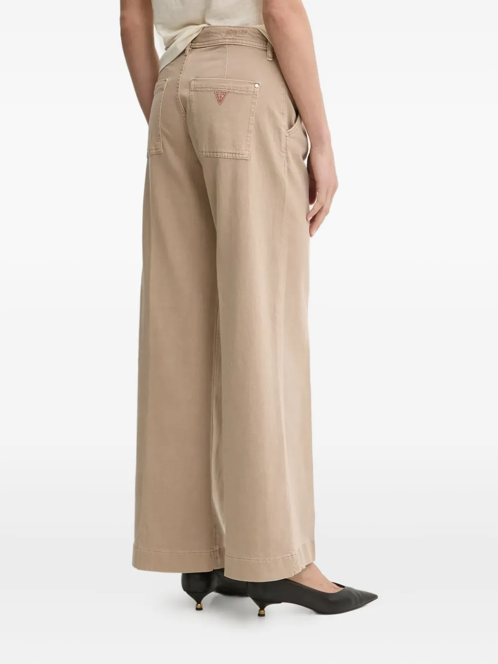 GUESS USA Jeans met wijde pijpen - Beige