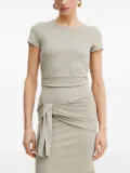 GUESS USA tie-front short-sleeve dress - Neutrals