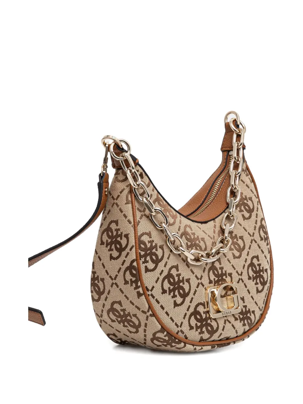 Guess Usa Signature Logo Print Shoulder Bag