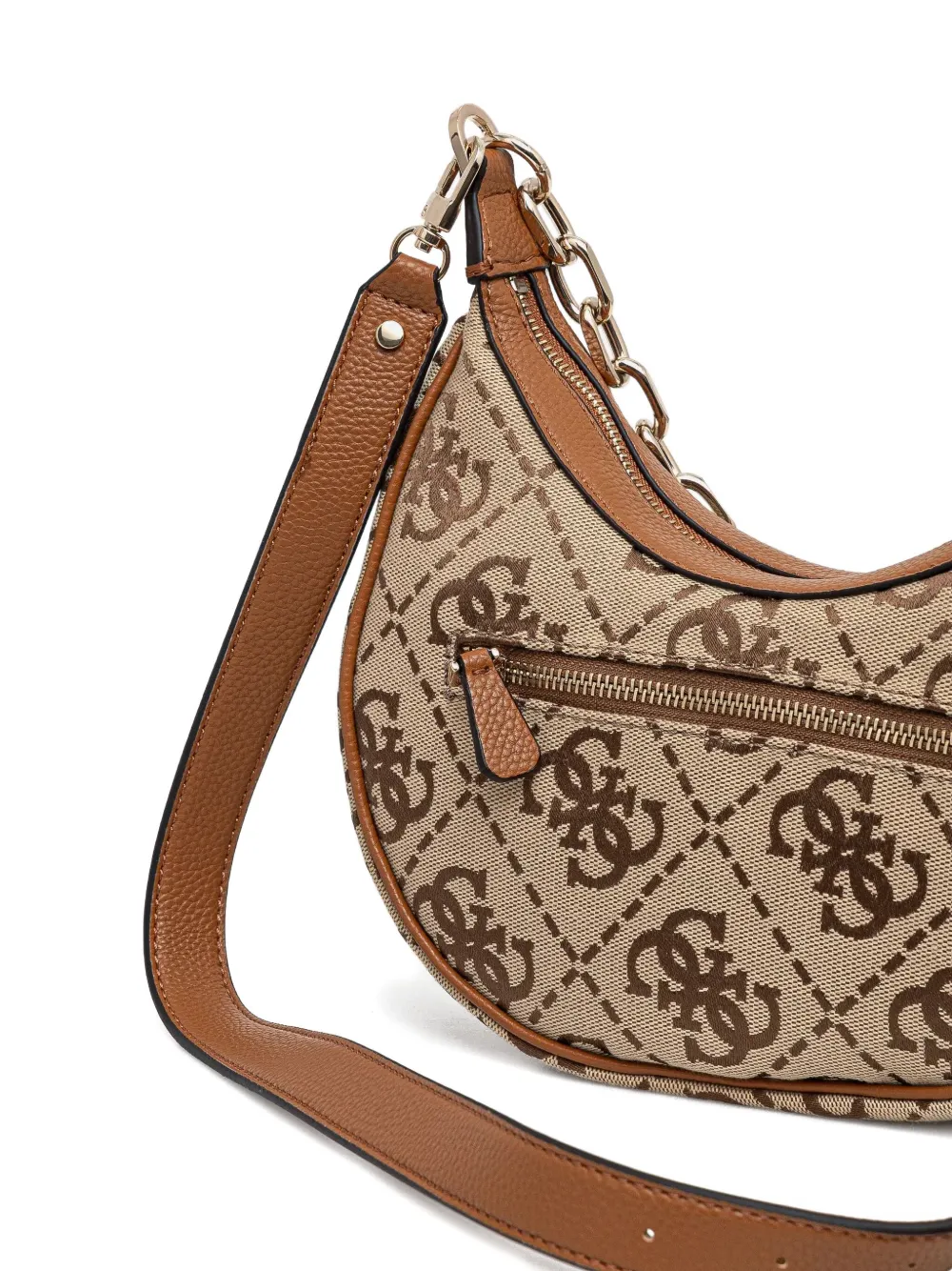 Guess Usa Signature Logo Print Shoulder Bag