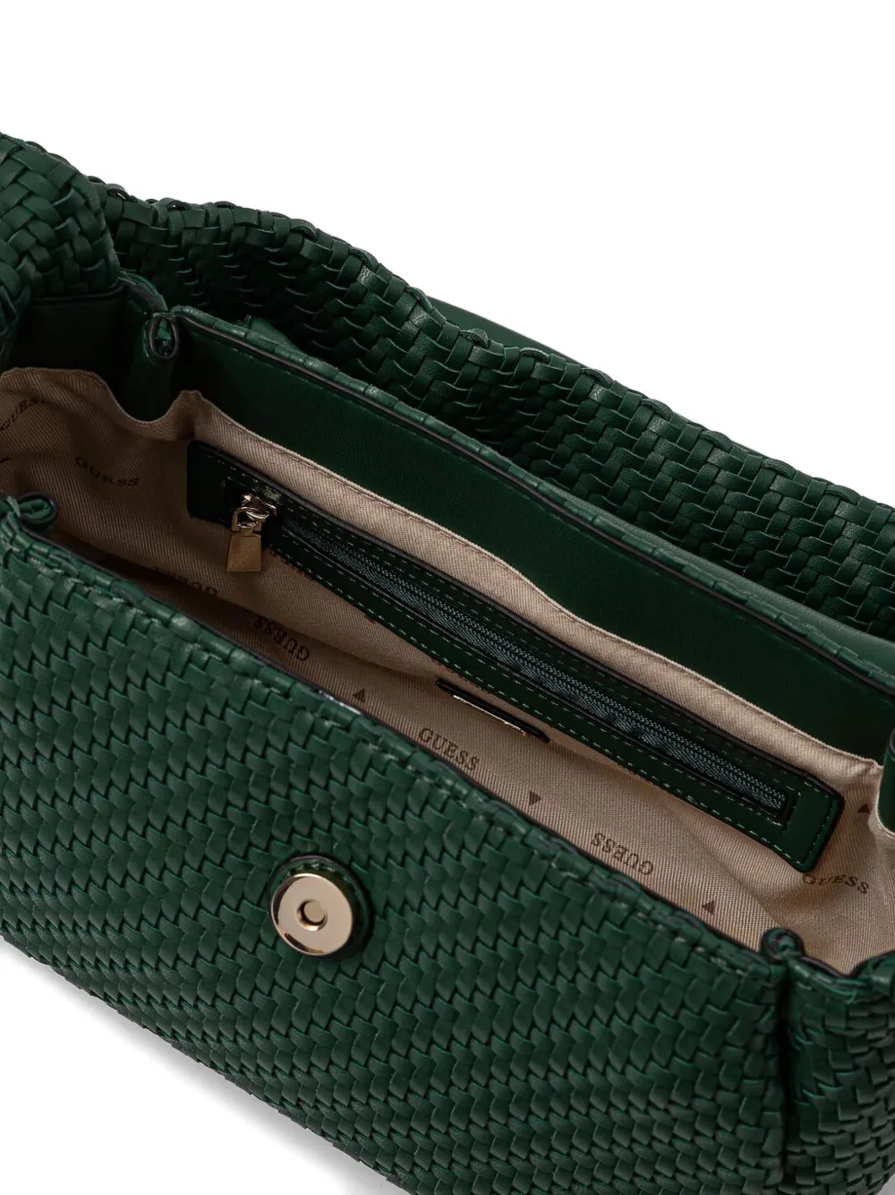 GUESS USA Leren schoudertas Groen