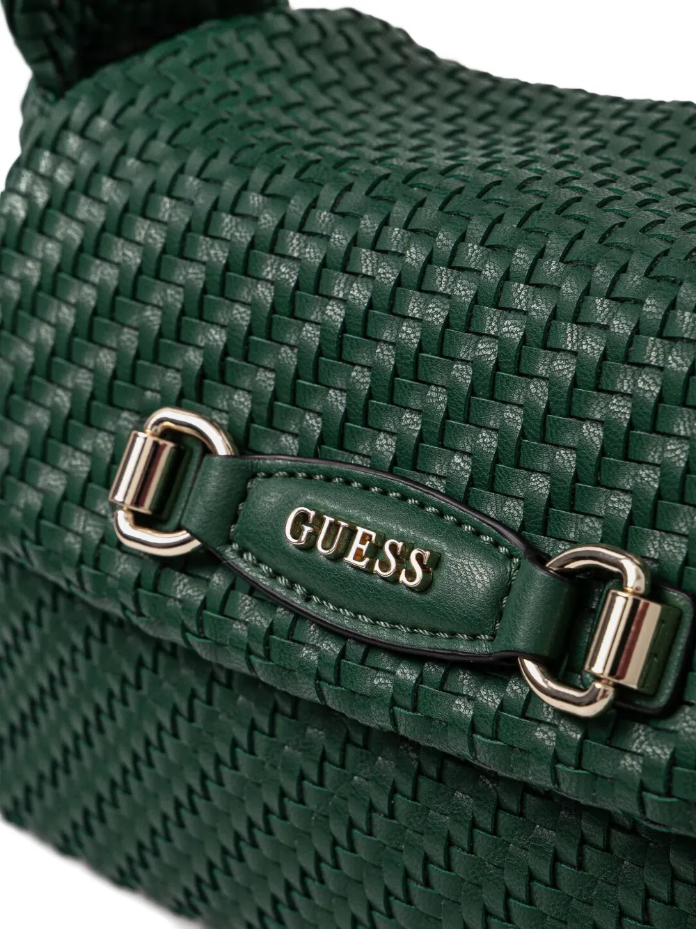 GUESS USA Leren schoudertas Groen