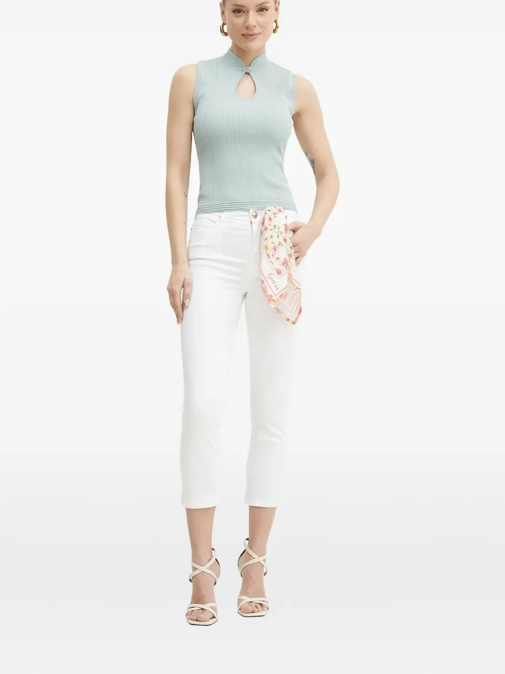 GUESS USA skinny cropped jeans | White | Image 1