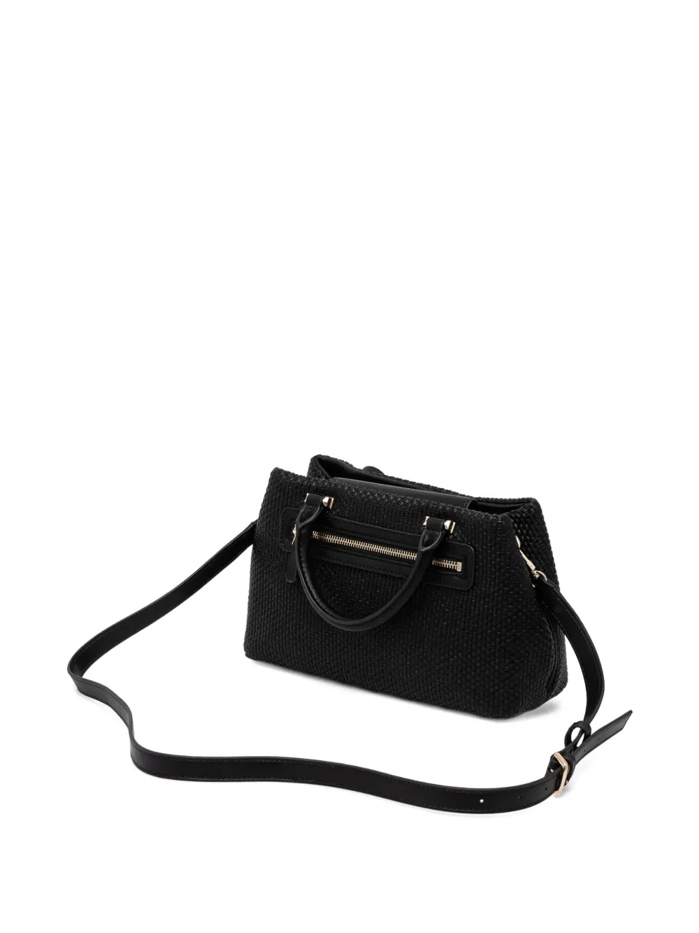 GUESS USA logo-plaque tote bag - Zwart