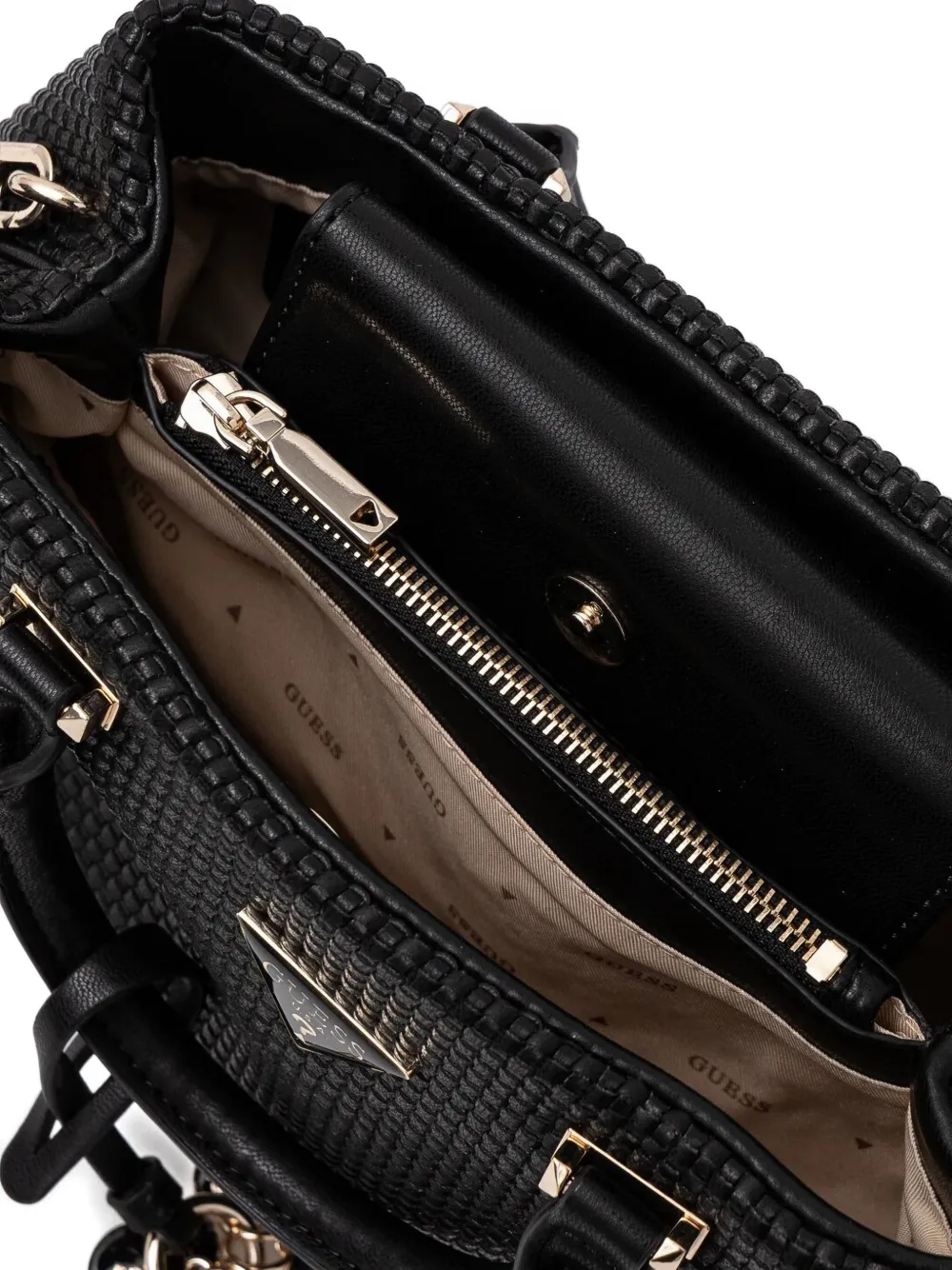 GUESS USA Heuptas met logoplakkaat Zwart