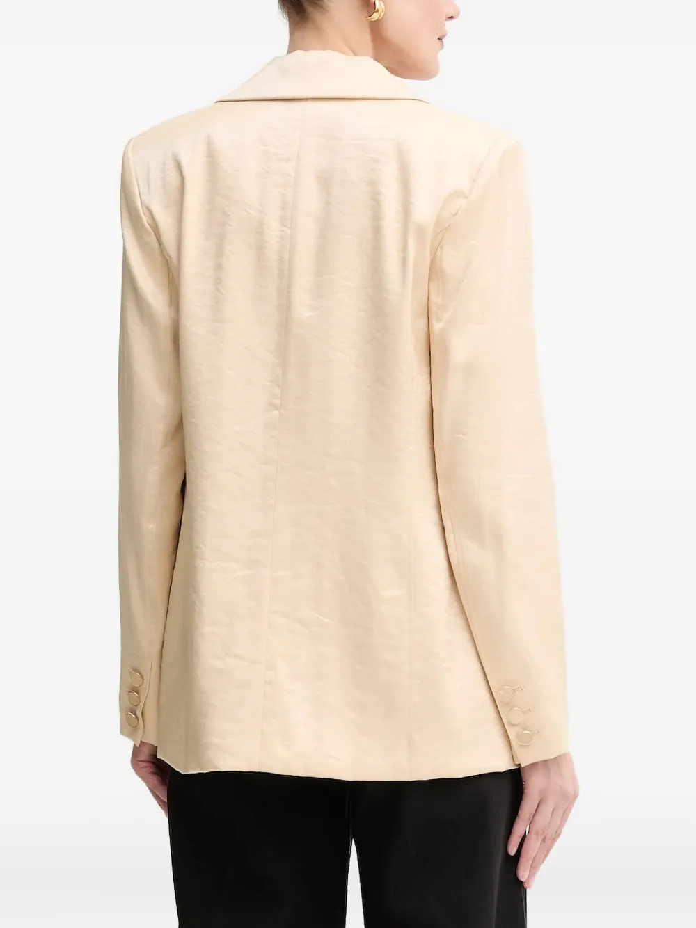 Guess Usa Double-breasted Blazer In Neutral