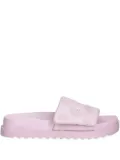 GUESS USA Fabio embroidered-logo flat sandals - Pink