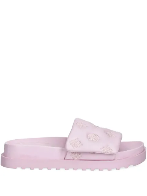 GUESS USA Fabio embroidered-logo flat sandals