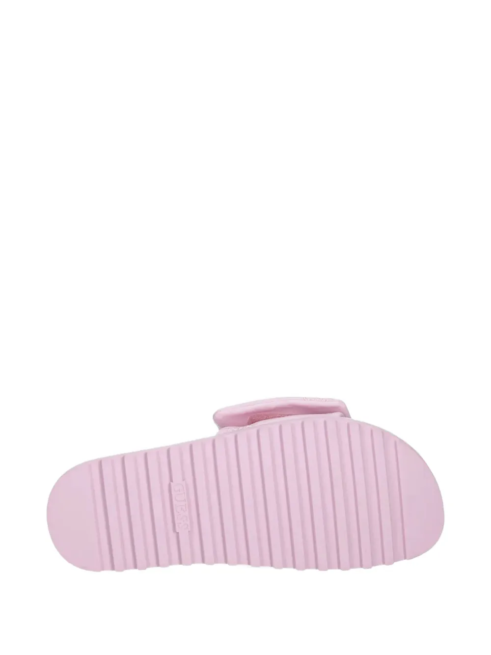 GUESS USA Fabio embroidered-logo flat sandals Pink
