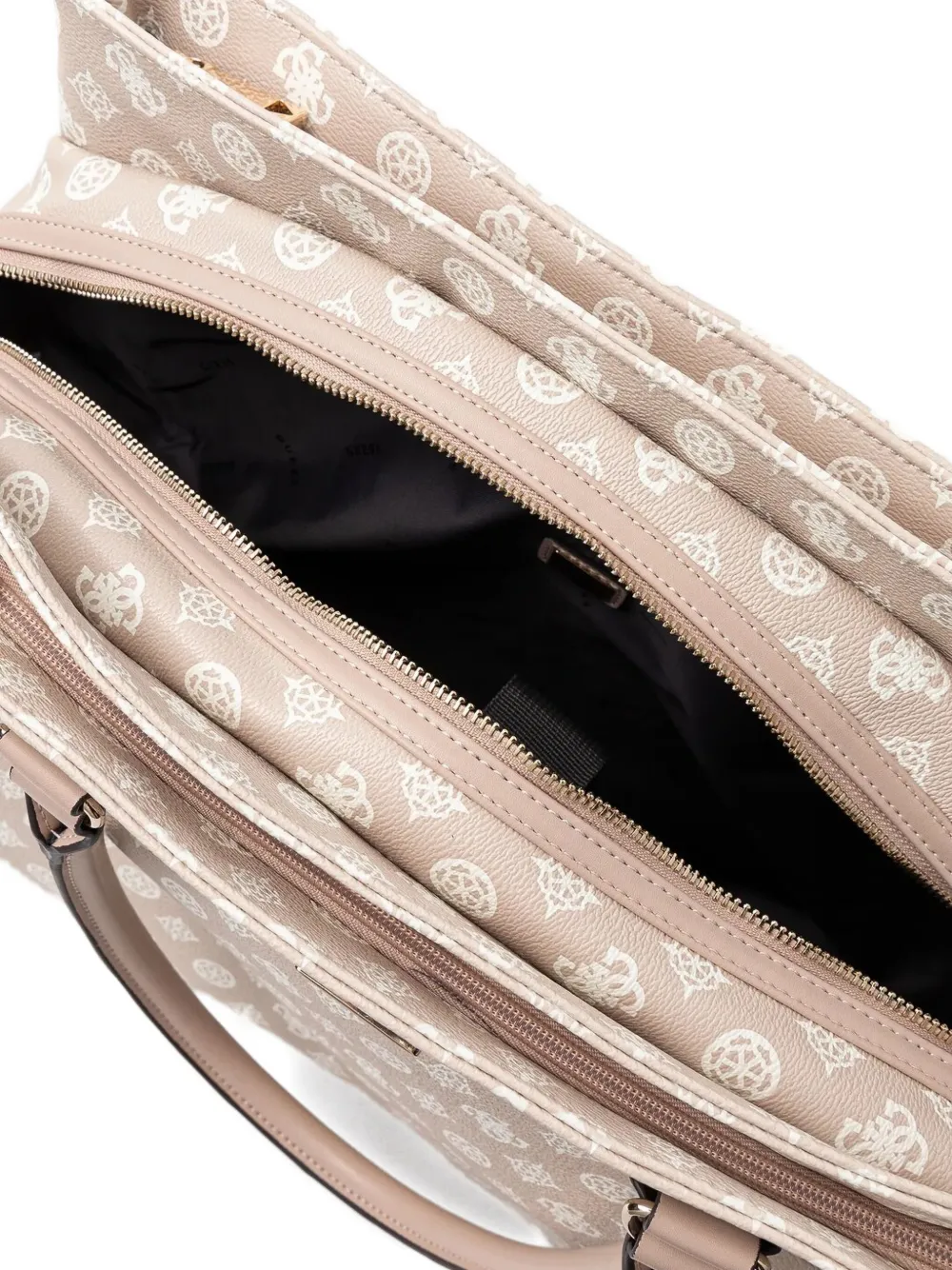GUESS USA monogram tote bag Beige