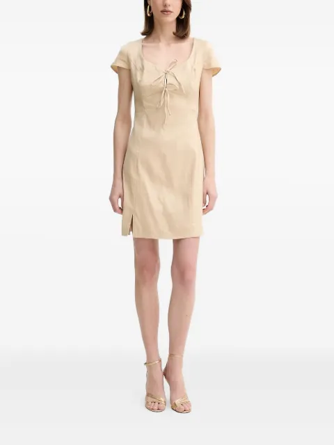 GUESS USA tie-front side-slit mini dress