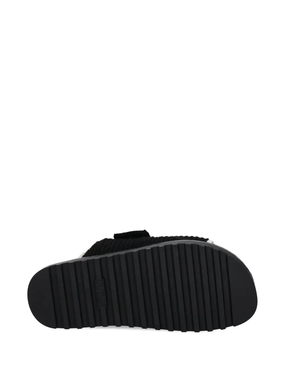 GUESS USA Fadenna double-strap flat sandals Black