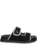 GUESS USA Fadenna double-strap flat sandals - Black
