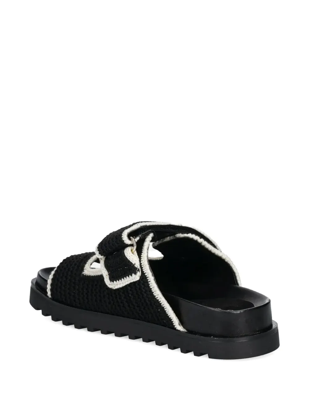GUESS USA Fadenna double-strap flat sandals Black
