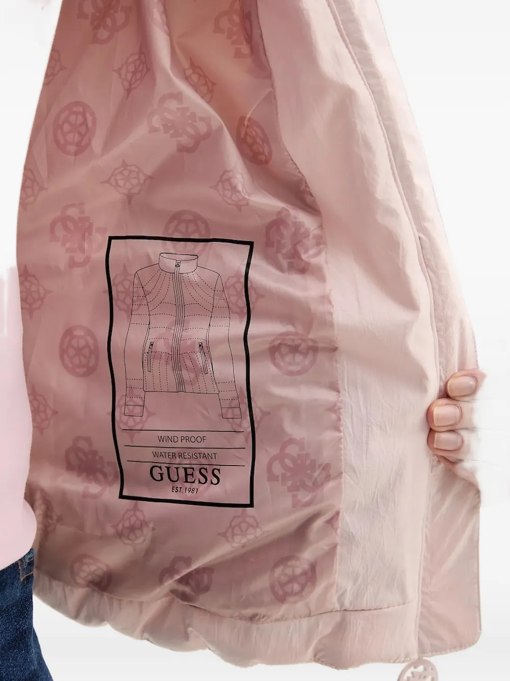 GUESS USA Gewatteerd jack Roze