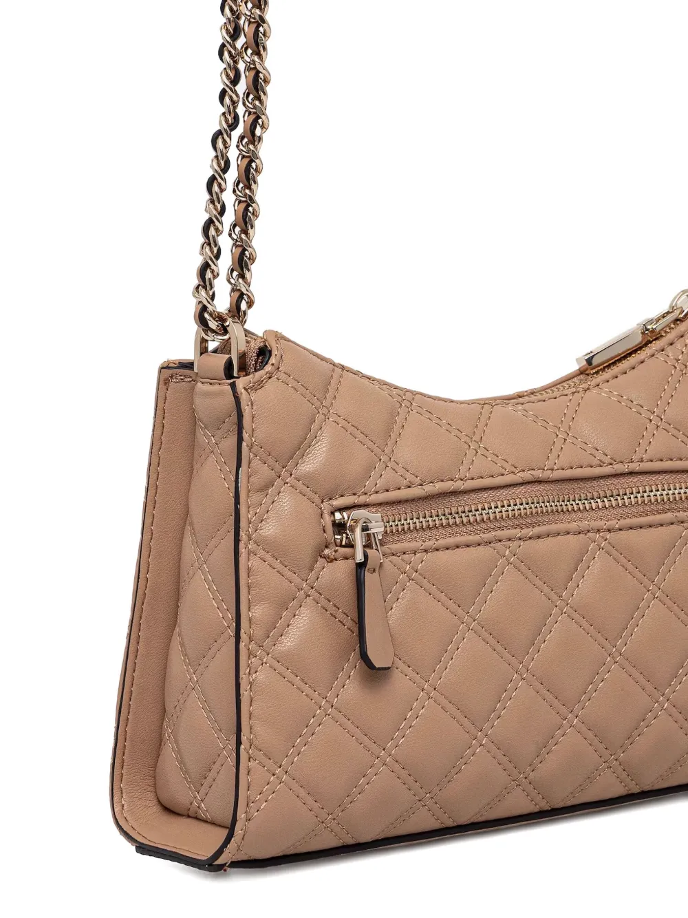 GUESS USA Gewatteerde schoudertas Beige