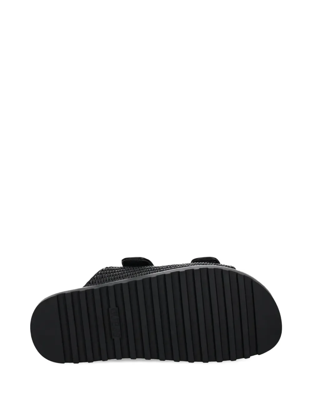 GUESS USA Fadeliza woven-strap flat sandals Black