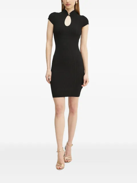 GUESS USA ribbed keyhole mini dress