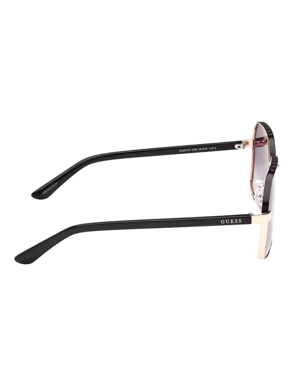 GUESS EYEWEAR Zonnebril met vierkant montuur Zwart