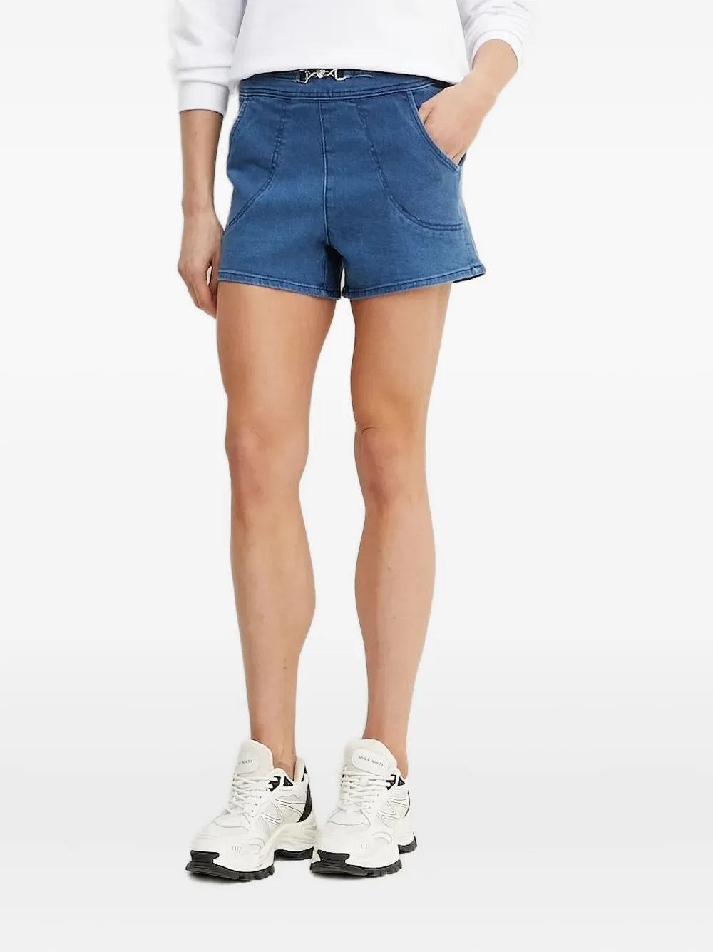 GUESS USA Spijkershorts met zijzakken Blauw