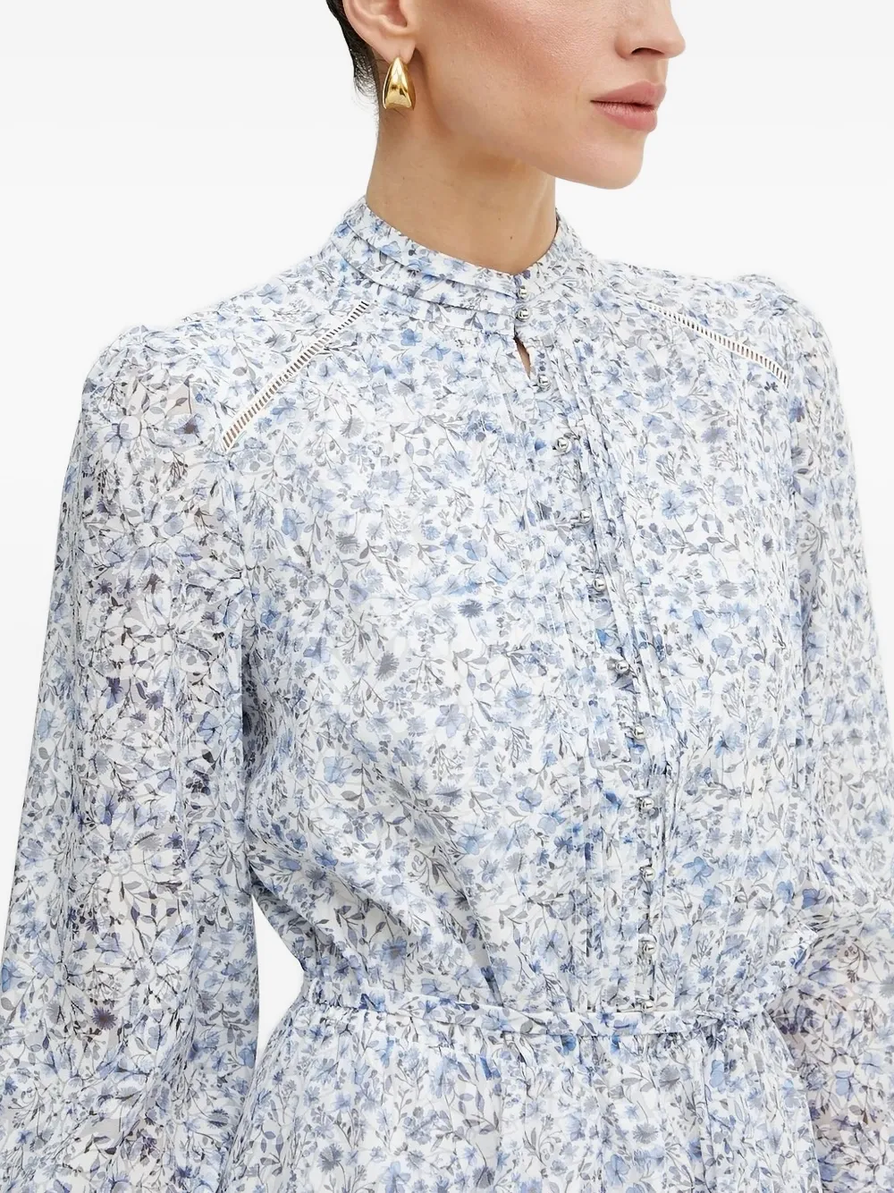 GUESS USA Mini-jurk met bloemenprint Blauw