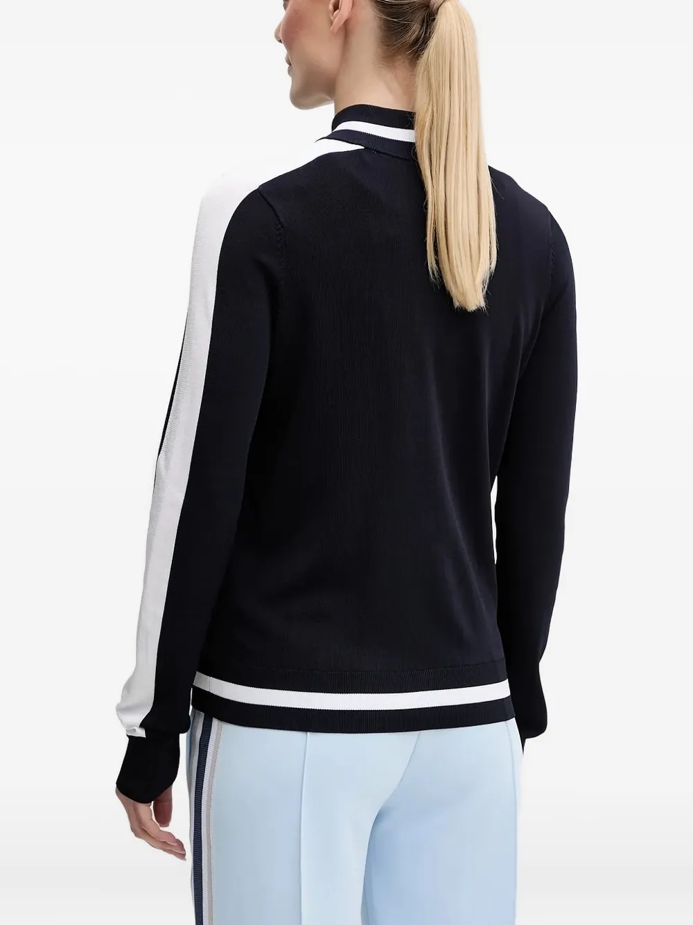 GUESS USA stripe-detail zip-up sweatshirt | Sweaters | Image 2