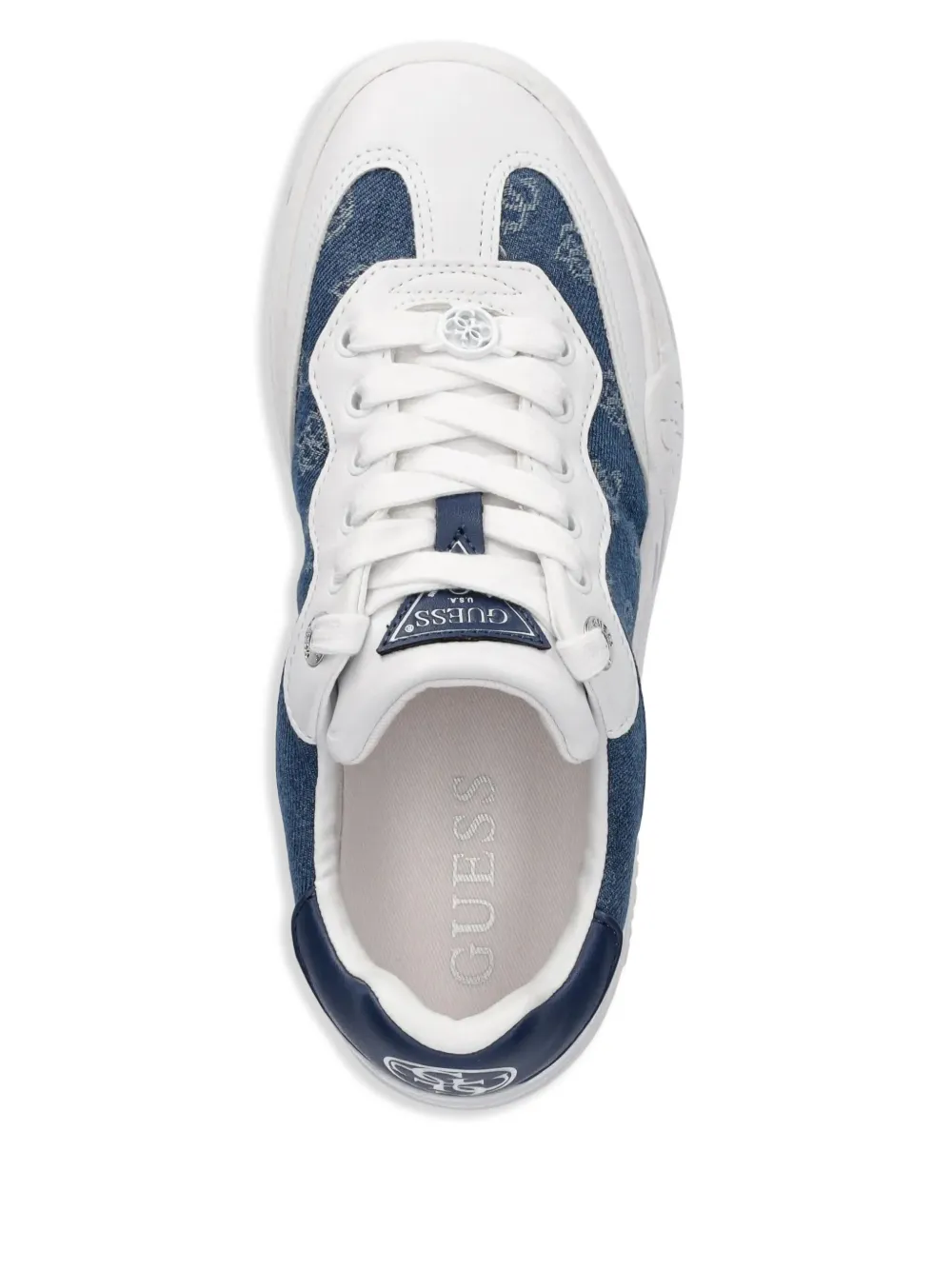 GUESS USA SWOLE DENIM PLATFORM SNEAKERS 