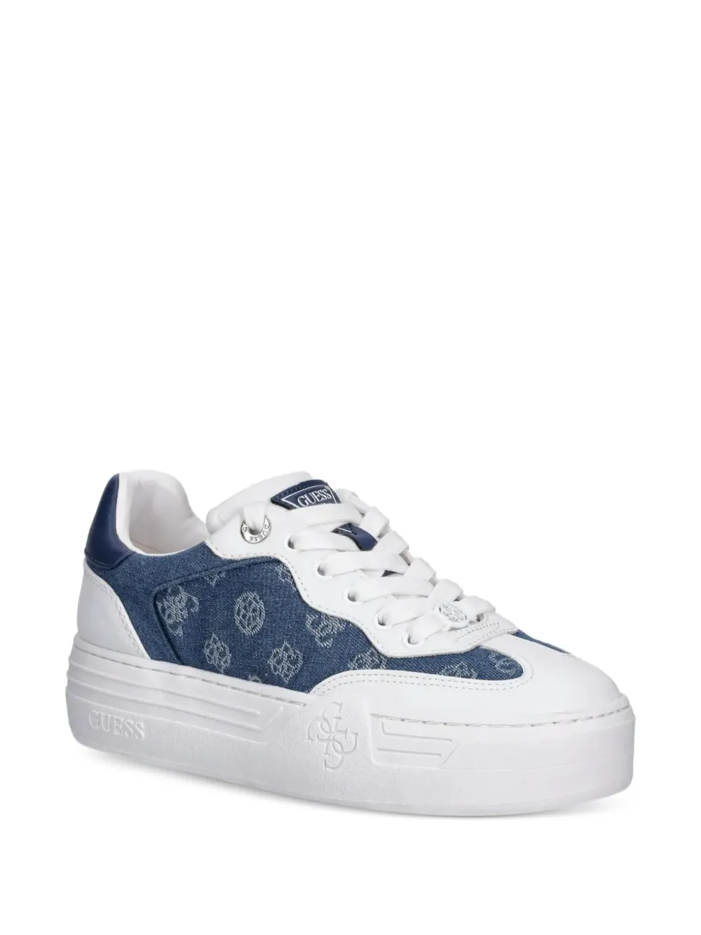 GUESS USA SWOLE DENIM PLATFORM SNEAKERS 