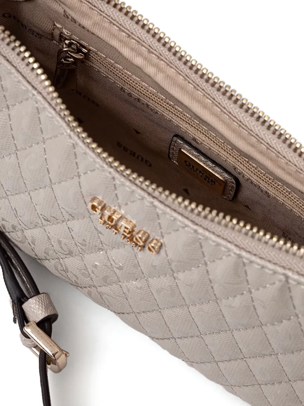 GUESS USA Gewatteerde crossbodytas Beige