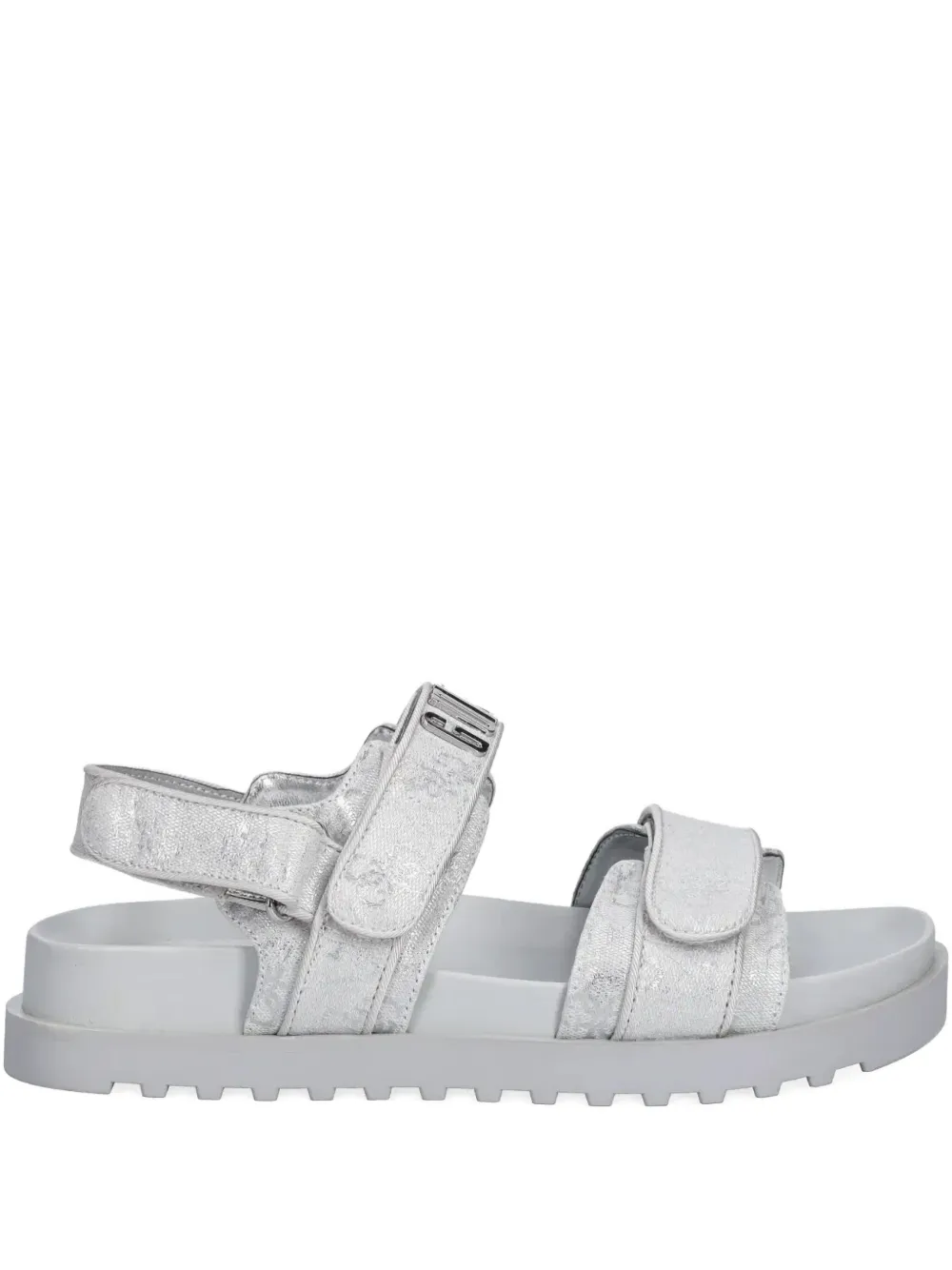 GUESS USA Fadison metallic-effect sandals | Silver | Image 1