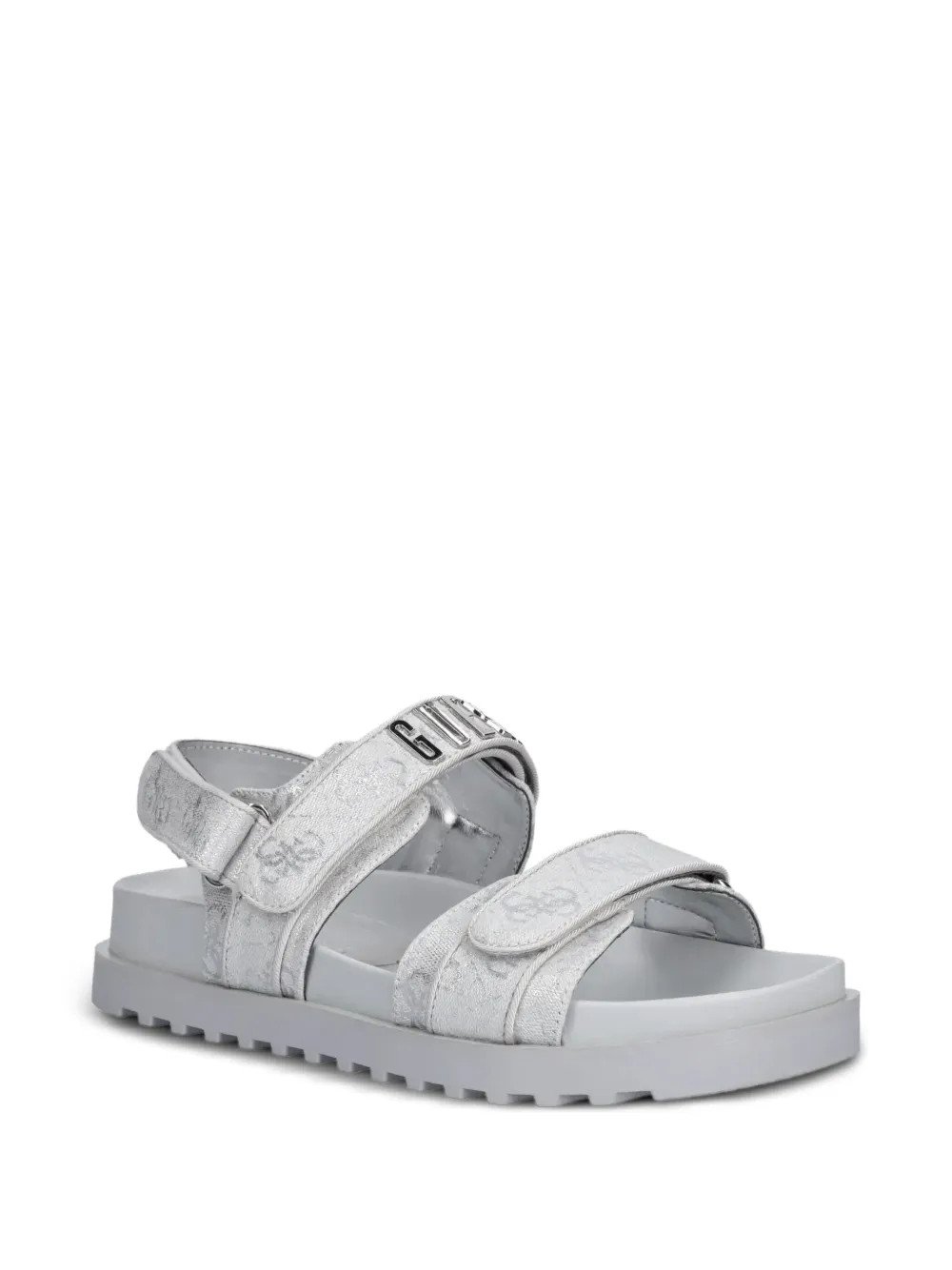 GUESS USA Fadison metallic-effect sandals | Flat Sandals | Image 2