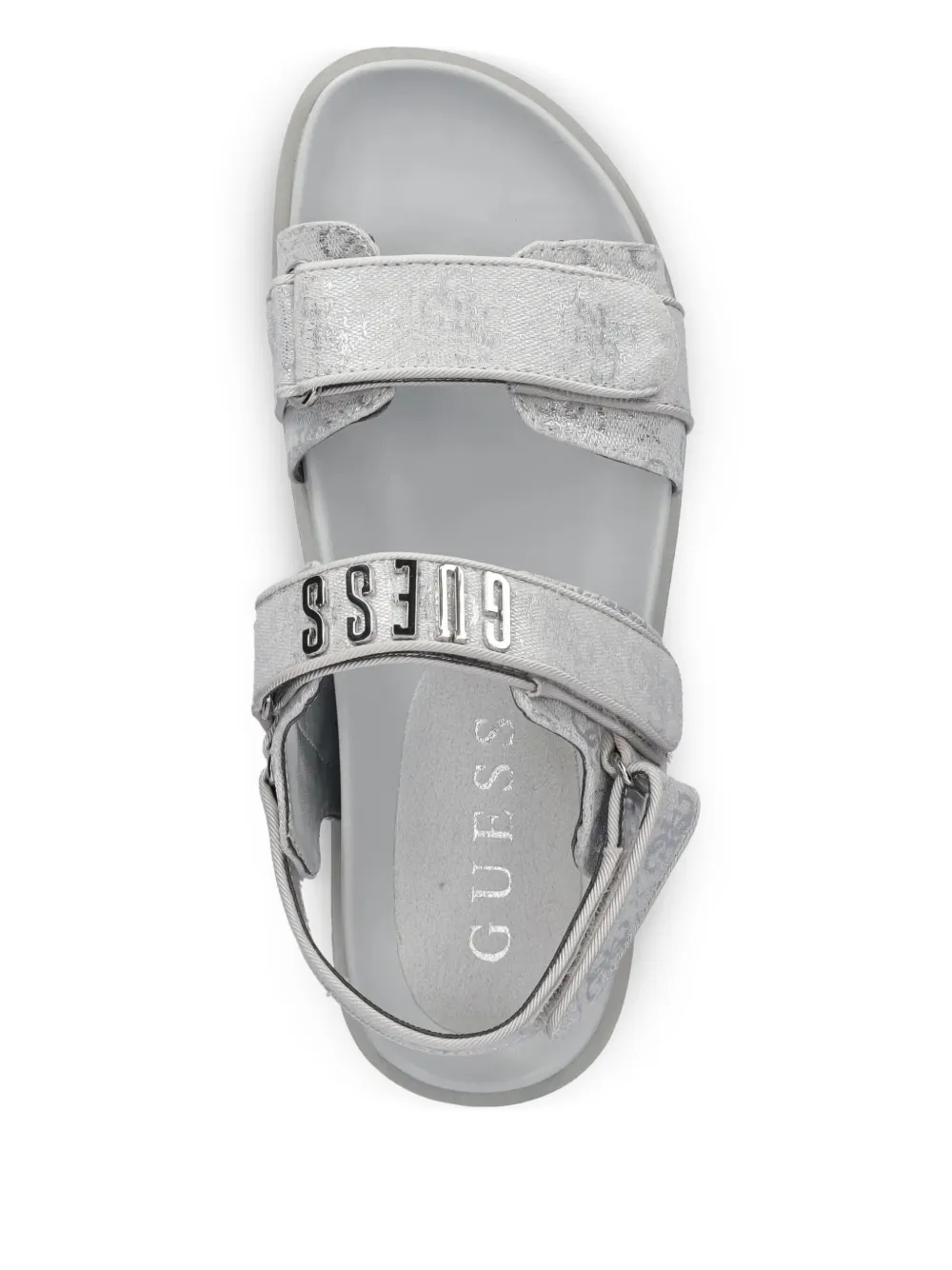 GUESS USA Fadison sandalen met metallic-effect Zilver