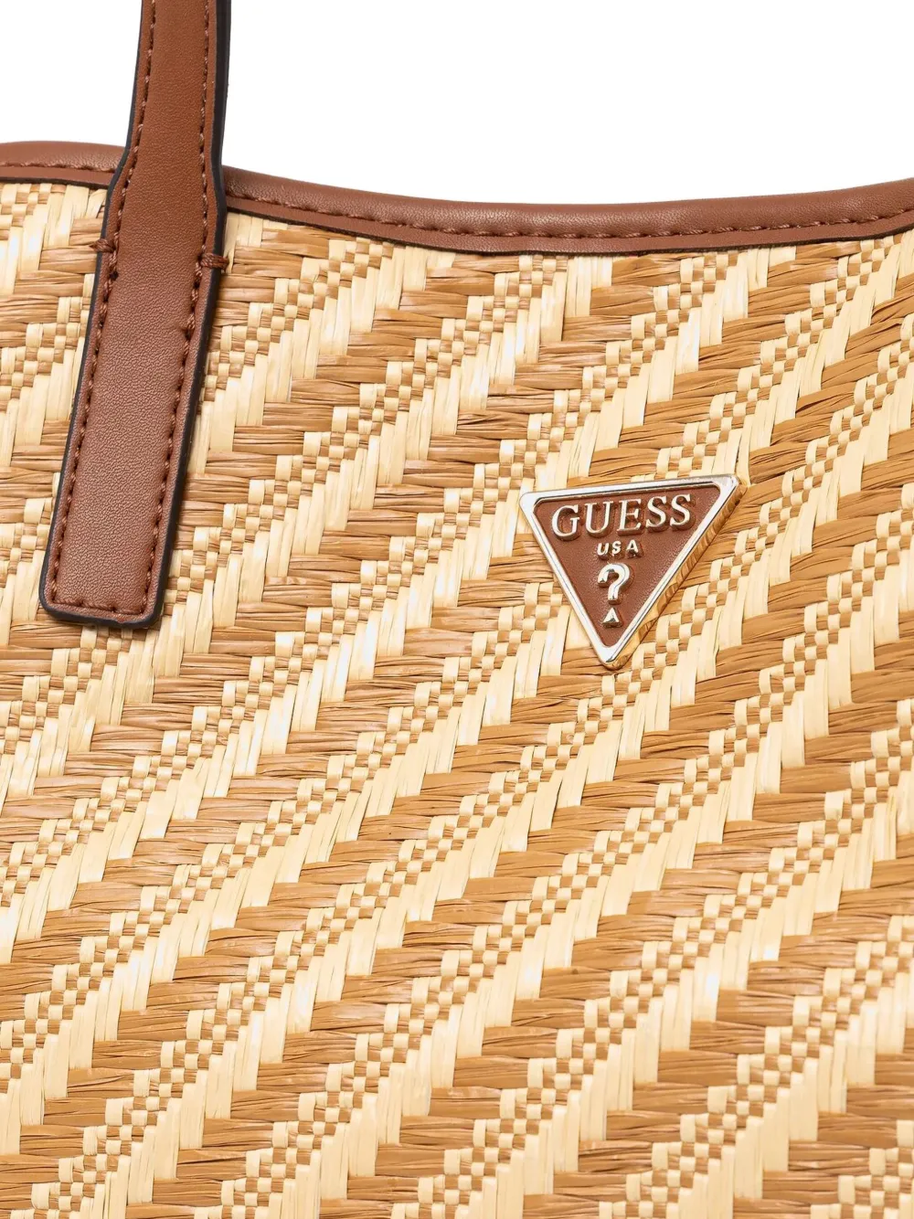 GUESS USA Geweven shopper Beige
