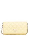 GUESS USA Giully quilted clutch bag - Yellow