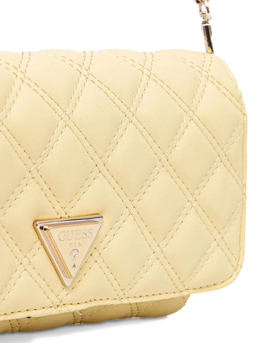 GUESS USA Gewatteerde crossbodytas Geel