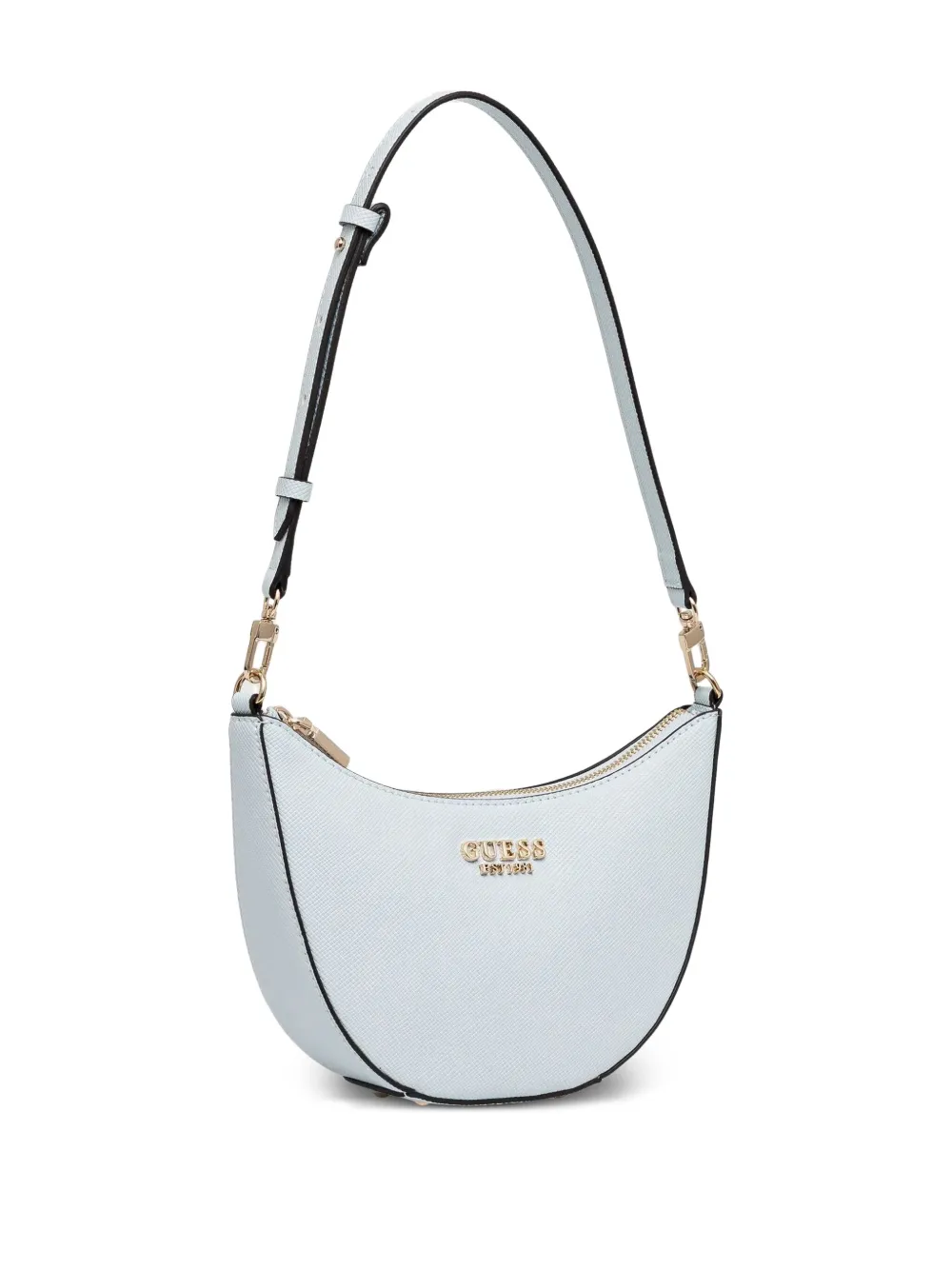 GUESS USA logo-lettering shoulder bag - Blauw