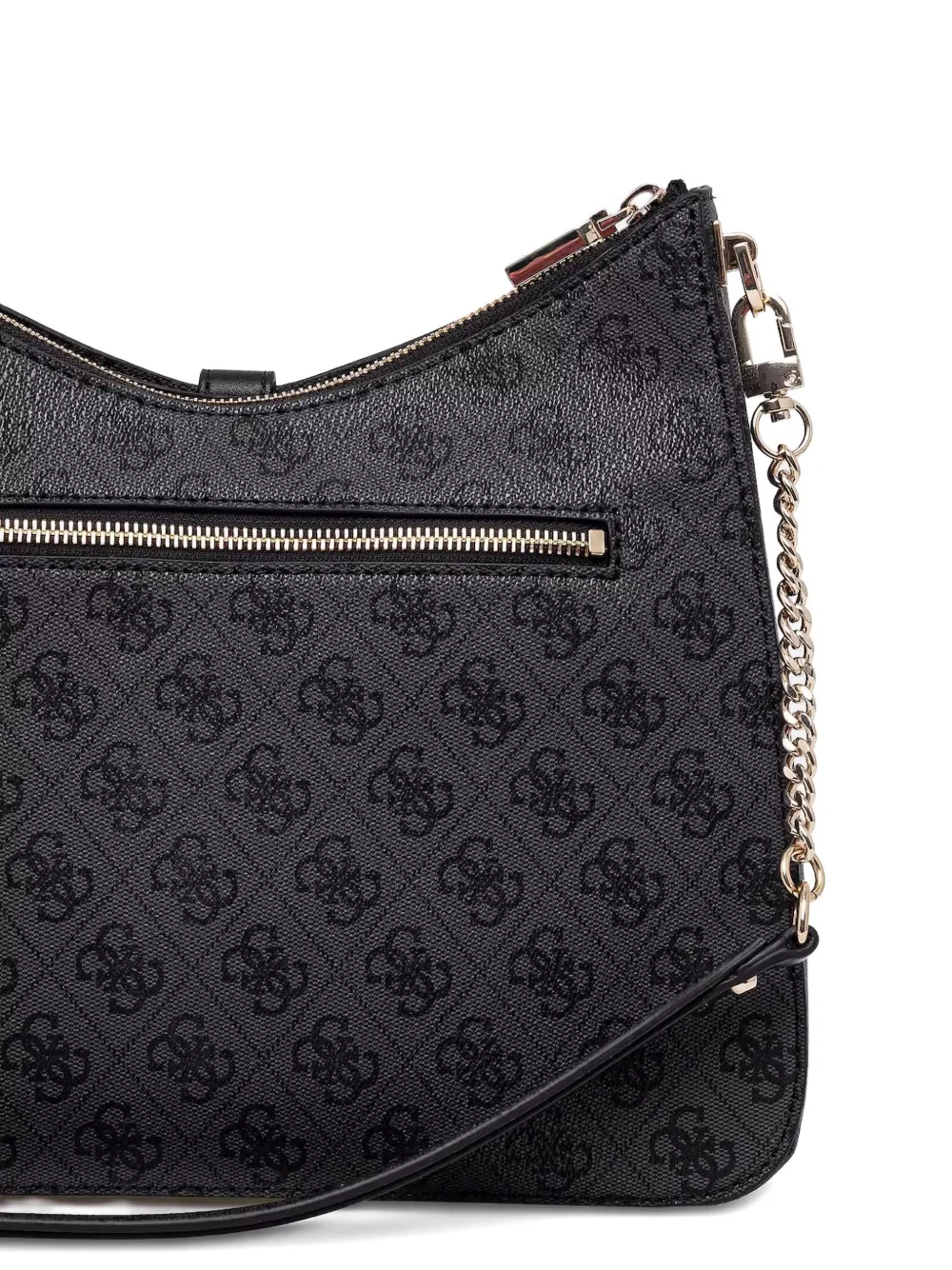GUESS USA Gewatteerde schoudertas met monogram Grijs