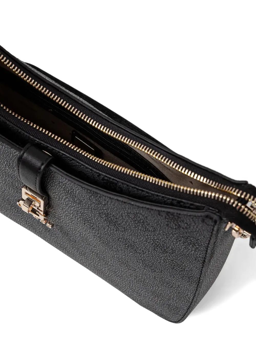 GUESS USA Gewatteerde schoudertas met monogram Grijs