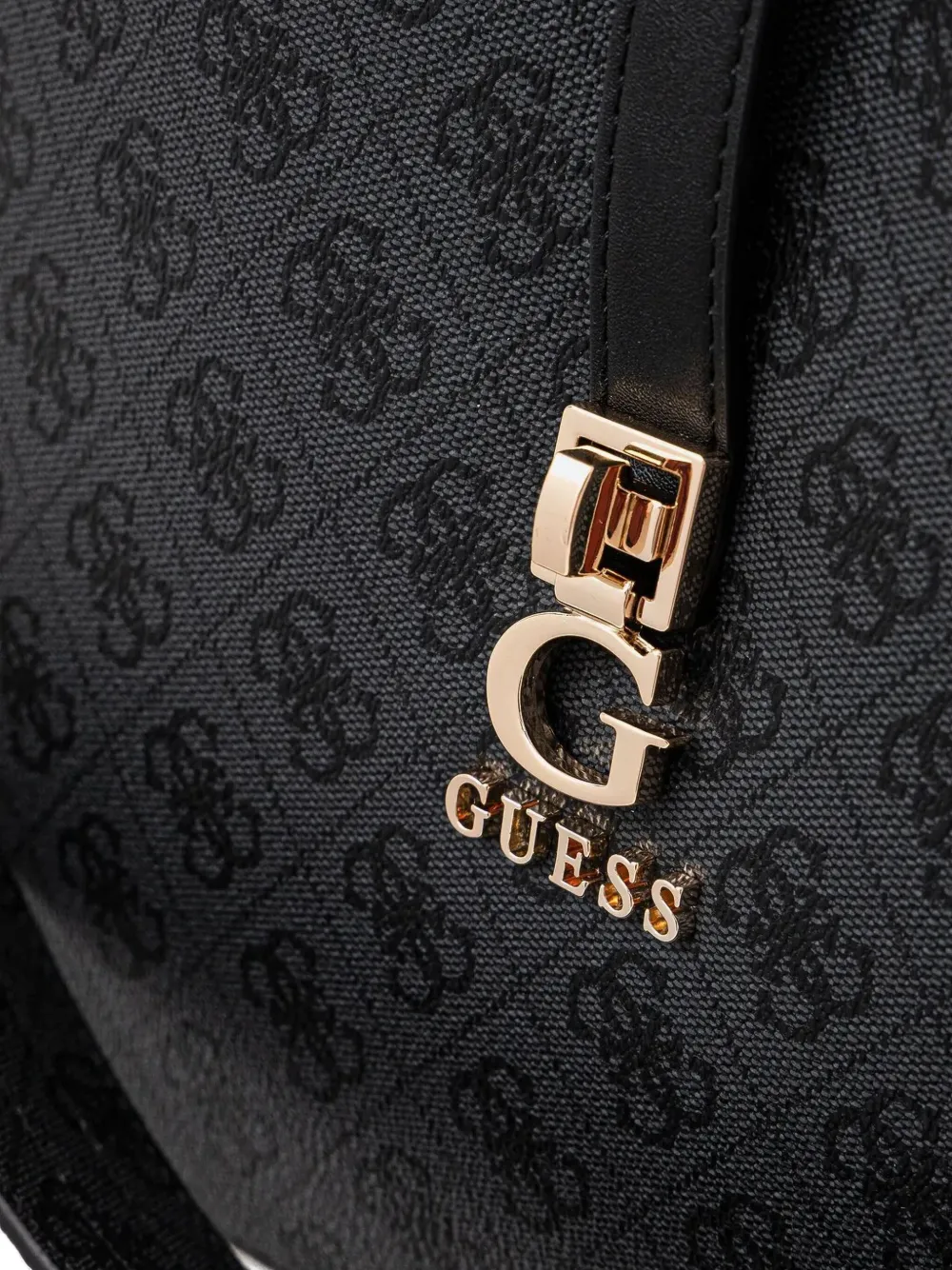 GUESS USA Gewatteerde schoudertas met monogram Grijs
