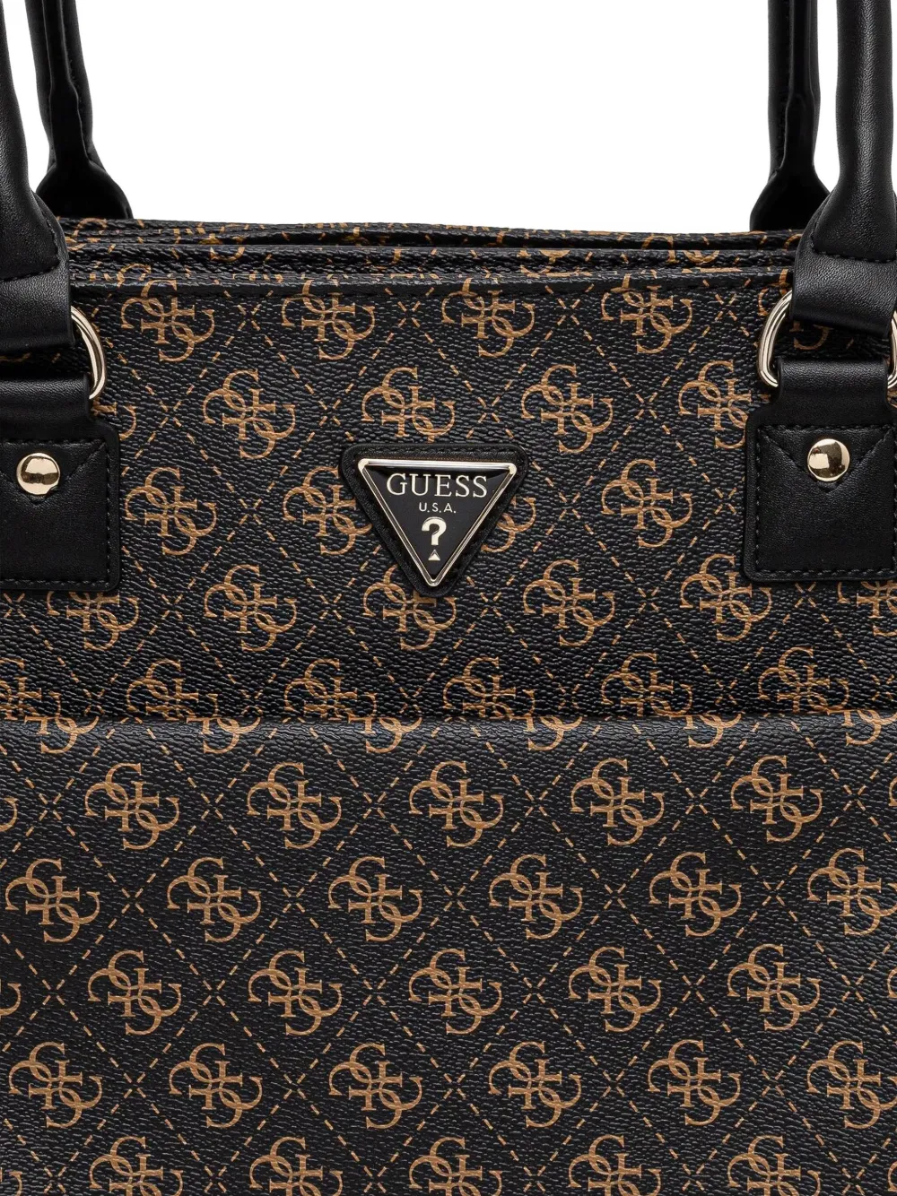 GUESS USA Shopper met logoprint Bruin