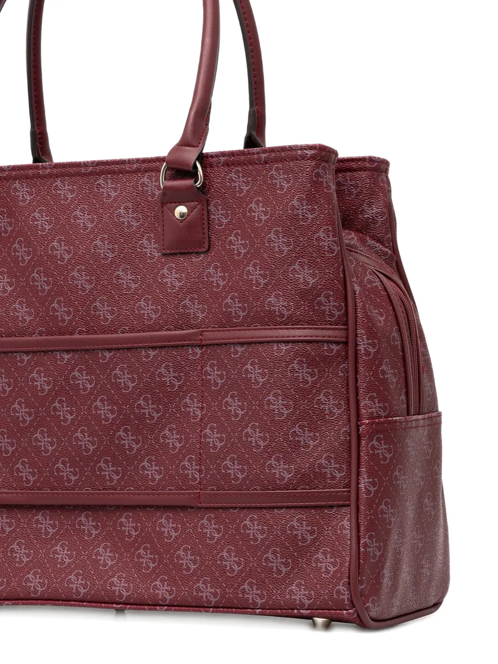 GUESS USA Shopper met monogram Rood