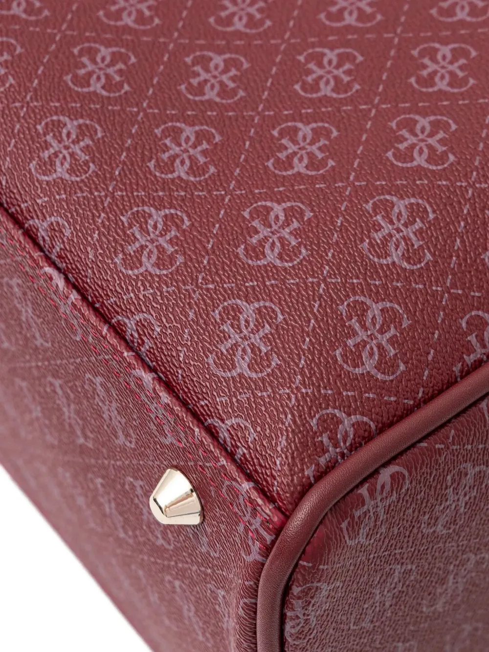 GUESS USA Shopper met monogram Rood