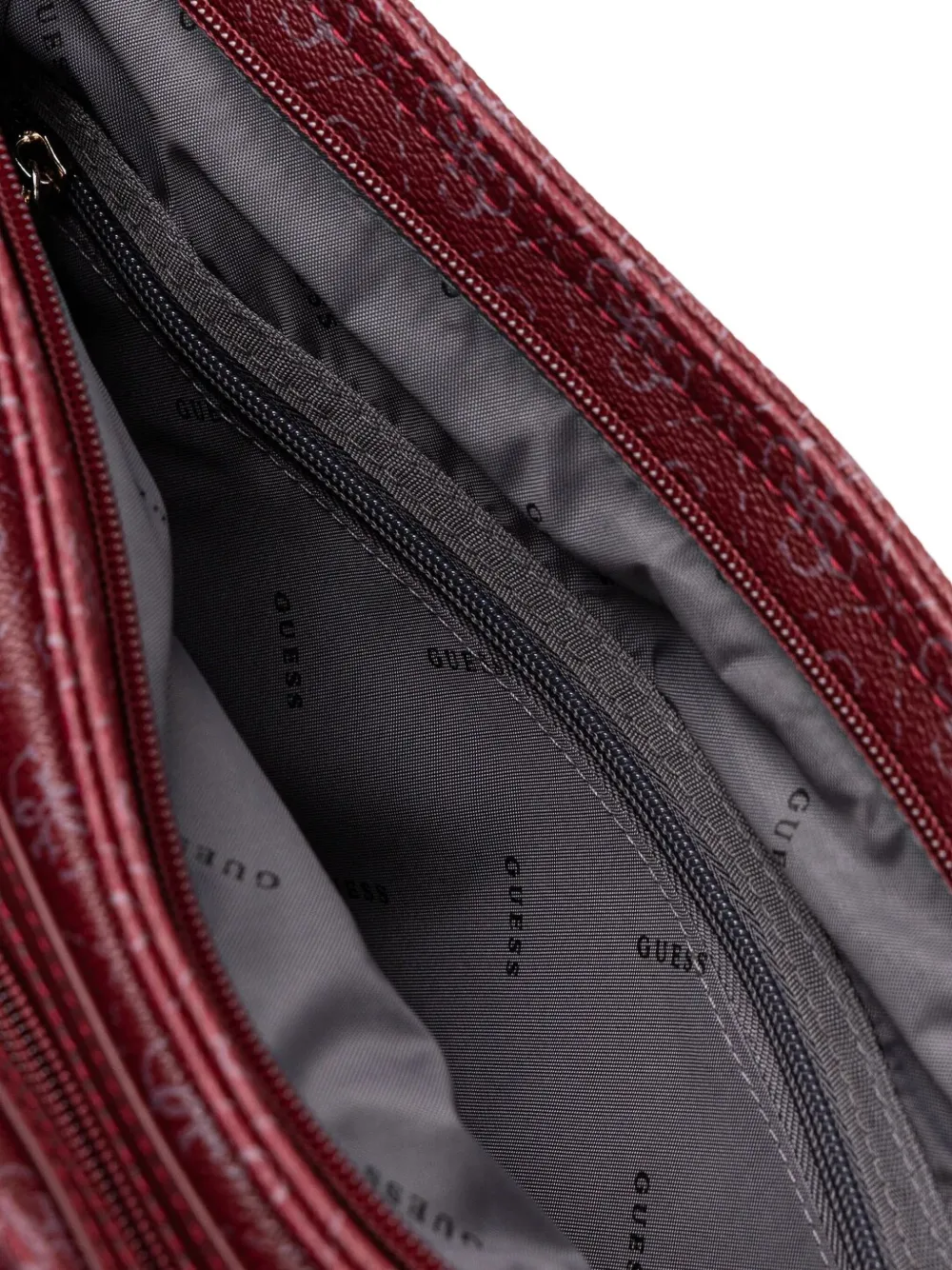 GUESS USA Shopper met monogram Rood